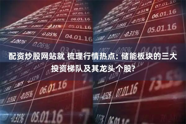 配资炒股网站就 梳理行情热点: 储能板块的三大投资梯队及其龙头个股?